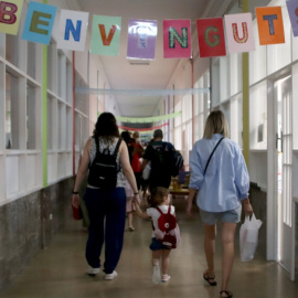 Passadís d'una escola de Tarragona, en una imatge d'arxiu. 08/09/2025