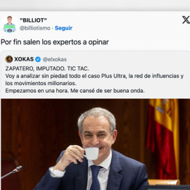 Reacciones al directo de El Xokas sobre Zapatero.