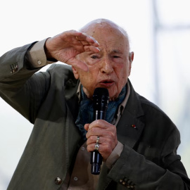 Edgar Morin, en París, el 30 de agosto de 2022.