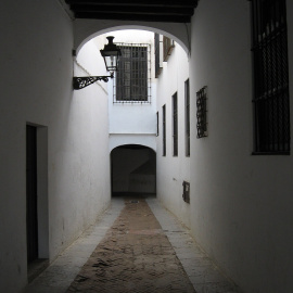 Pasaje entre el Patio de Banderas del Alcázar y la calle Judería, en Sevilla.