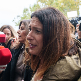 Leire Díez a su llegada a los juzgados de Plaza de Castilla.