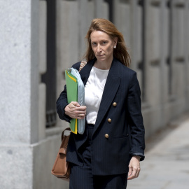 La abogada de Koldo García, Leticia de la Hoz, a su llegada al Tribunal Supremo, a 21 de abril de 2026, en Madrid (España).