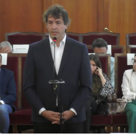 David Sánchez, en el juicio por su contratación en la Diputación de Badajoz.
