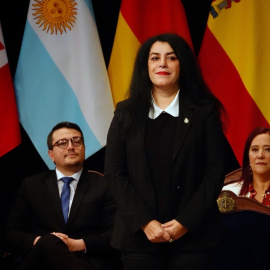 Marjane Satrapi al recibir el premio Princesa de Asturias de Comunicación y Humanidades 2024.