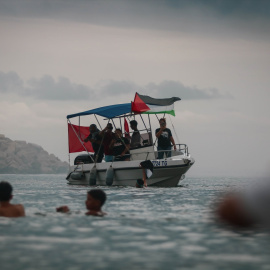 La Global Sumud Flotilla parte del puerto de Túnez el 10 de septiembre de 2025.