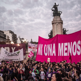 Manifestación feminista, este miércoles, en Caba (Argentina).