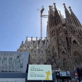 Espai on es trobaran les autoritats que assisteixin a la benedicció de la Torre de Jesús de la Sagrada Família