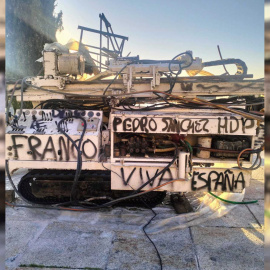 Maquinaria vandalizada