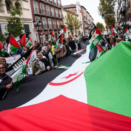 Manifestación ‘50 años de resistencia del pueblo saharaui’, a 15 de noviembre de 2025, en Madrid