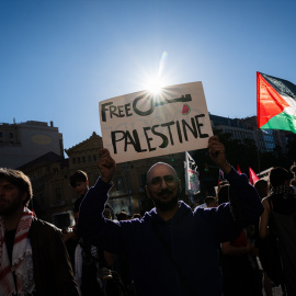 Manifestación propalestina en Barcelona.