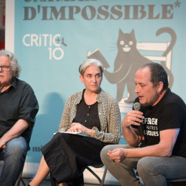 Joan Tardà, Ada Colau i David Fernández a l'acte de Crític 'Com ho fem per guanyar a l'extrema dreta dins i fora de les institucions?'