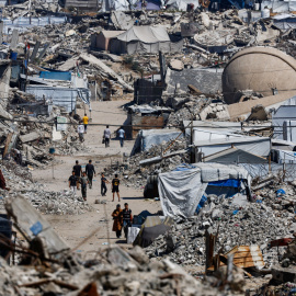 El campo de refugiados de Jabalia (Gaza), este viernes.