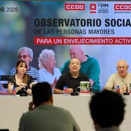 Rueda de prensa de la presentación del informe del Observatorio Social de las personas mayores.