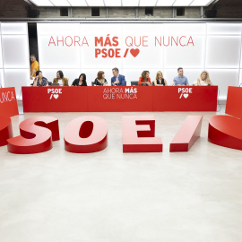 Imagen de la Ejecutiva Federal del PSOE de este lunes presidida por Pedro Sánchez