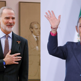 El rey de España, Felipe VI, y la presidenta de México, Claudia Sheinbaum.