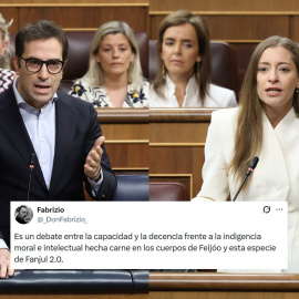 El viceministro Carlos Cuerpo responde a la diputada Ester Muños en la sesión de control de este miércoles.