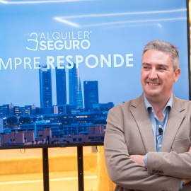 El presidente de Alquiler Seguro, Antonio Carroza, el pasado 9 de abril en Madrid.