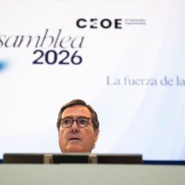 El presidente de la CEOE, Antonio Garamendi