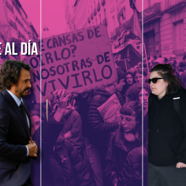 Fotomontaje con las imágenes de una de las hijas de Zapatero y Alberto González Amador.
