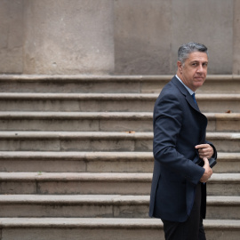 El alcalde de Badalona, Xavier García Albiol (PP), a su llegada como testigo al juicio por presunta corrupción contra un exconcejal del PP, a junio de 2023.