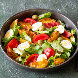 Receta de ensalada de patatas con vinagreta de anchoas