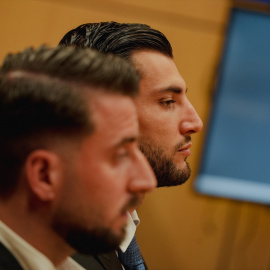 El futbolista Rafa Mir en el juicio por una agresión sexual.