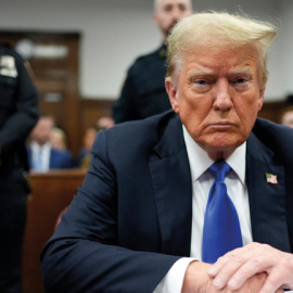 Trump, durante la vista de su juicio en el Tribunal Penal de Manhattan (Nueva York) el 30 de mayo de 2024.