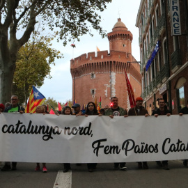Imatge d'arxiu d'una manifestació del 2024 a Perpinyà, capital de la Catalunya Nord. 09/11/2024
