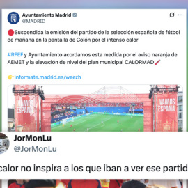 Respuestas en las redes a un tuit del Ayuntamiento de Madrid.