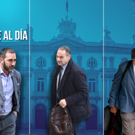 Fotomontaje con las imágenes de Víctor de Aldama, José Luis Ábalos y Koldo García.