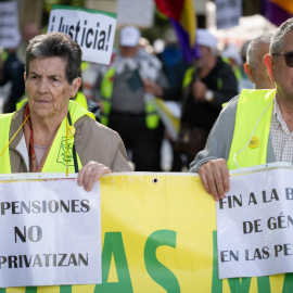 Manifestación en defensa del Sistema Público de Pensiones.
