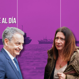 Fotomontaje con las imégenes de José Luis Rodríguez Zapatero y Leire Díez.