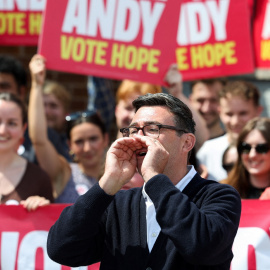 El alcalde de Mánchester Andy Burnham, en una imagen de archivo.