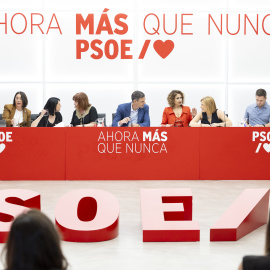 Imagen de la última Ejecutiva Federal del PSOE, celebrada en Ferraz el 15 de junio.