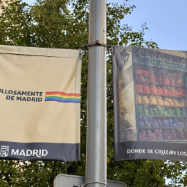 Campaña del Ayuntamiento de Madrid por el Orgullo en la capital.
