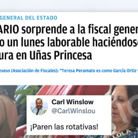 Críticas al artículo de 'Okdiario' sobre la fiscal general del Estado.