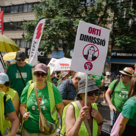 Manifestación de docentes en Valencia.
