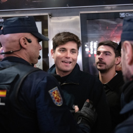 Vito Quiles, durante una concentración contra la violencia machista el pasado 25 de noviembre en Madrid.