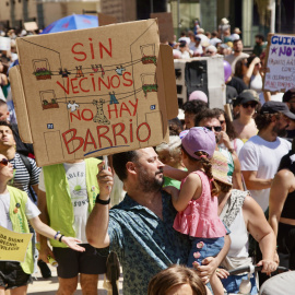 Manifestación por la vivienda en Málaga, el 27 de junio.