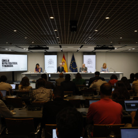 Imagen de la rueda de prensa posterior a la reunión del Consejo de Política Fiscal y Financiera de este lunes.