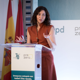 La presidenta de la Comunidad de Madrid, Isabel Díaz Ayuso, participa en el encuentro informativo, en el Hotel Westin Palace, a 29 de junio de 2026, en Madrid (España). El encuentro ha sido organizado por la Asociación para el Progreso de la Dirección (1)
