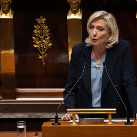 Marine Le Pen, líder de Agrupación Nacional.