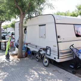 Asentamiento de caravanas.