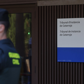Fachada exterior del juzgado de Catarroja, donde ha declarado la alcaldesa María José Catalá.