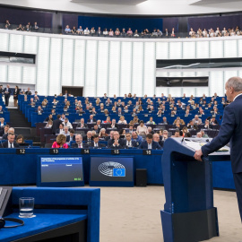 Diputados del Parlamento Europeo en una sesión plenaria en Estrasburgo, en una imagen de archivo.