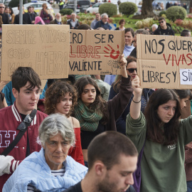 Imagen de archivo de una concrentarción feminista en Santander, a 25 de noviembre de 2023.