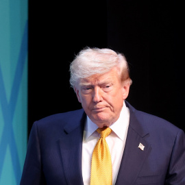 Donald Trump en una rueda de prensa de la OTAN en Ankara, a 8 de julio de 2026.