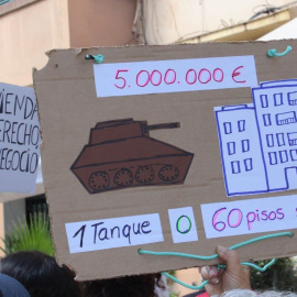 Imagen de archivo de una manifestación por la vivienda.