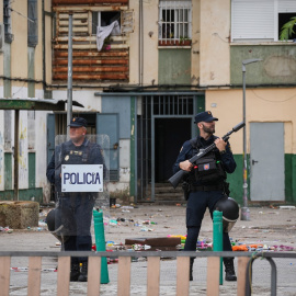 Imagen de archivo de una redada policial en Sevilla.