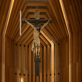 Un Cristo en una Iglesia.